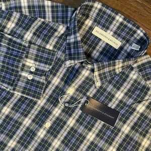 Holderness & Bourne The Andrews Shirt Men's XXL Tailored Fit Stretch Plaid $168
